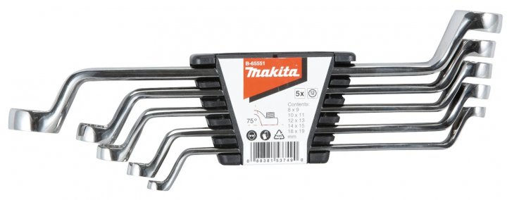 Набір накидних гайкових ключів Makita B-65551