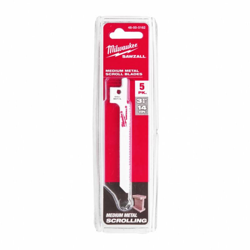 Полотно THIN KERF для фігурного різання (90х1.8 мм, 5 шт.) Milwaukee 48005162