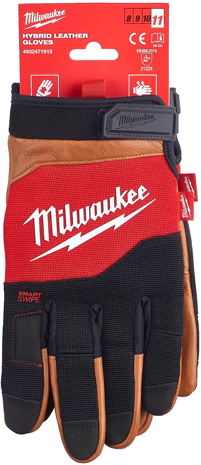 Рукавиці з шкіряними вставками (Розміри M, L, XL, XXL) Milwaukee 493247191