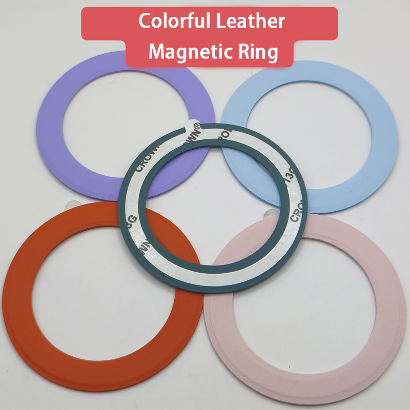  Must-Grab Deals 2024 New Leather Magnetic Ring For Magsafe Universal Metal Sticker Support Wireless Charger Plate Sheet for Magnet Car Holder
