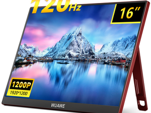 Discover the Remarkable Unbeatable Discounts! 2024 New Design 16 inch 120hz Portable Gaming Monitor for Laptop,WUAWE 1200P Colorful LCD FHD Computer External Second Screen for Your Wardrobe