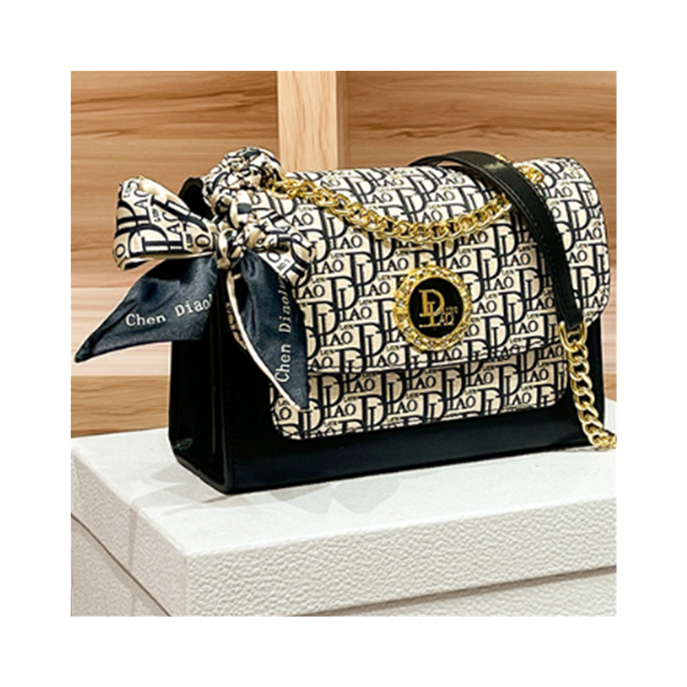  Must-Grab Deals 2024 New Ladies Bag Senior Sense Lock Buckle Shoulder Diagonal Cross Ladies Small Square Bag Chain Lock Buckle Bag