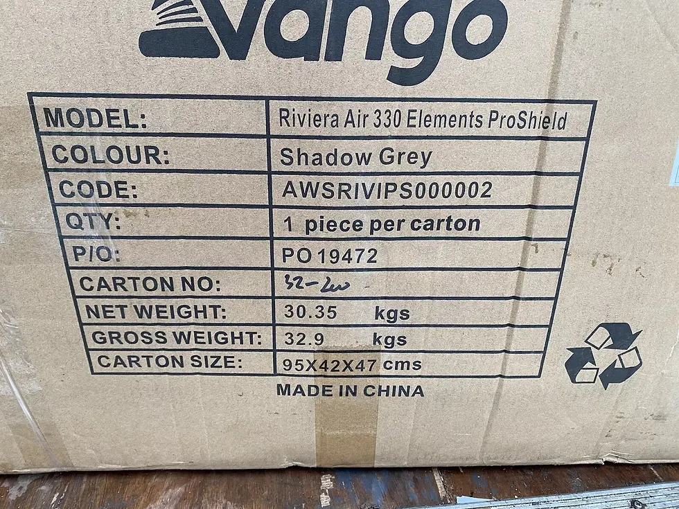 Thumbnail: Vango Riviera Air 330 Elements ProShield Caravan Awning