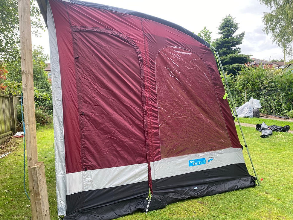 Thumbnail: Kampa Rally Plus 260 - 2.6m Porch Awning Red