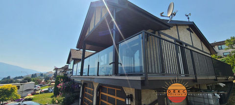 Vinyl Decking - The Waterproof Deck 68 mil - Vinyl Decking width 6-8 ft. Vinyl Decking - Roof - Flexstone - Vinyl Repair - Plywood Repairs - Railing - Topless Glass Railing System - Glass component system - Welding picket railing - Handrails - Duradek - More