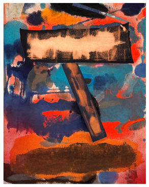 Abstract painting, painting, pop art, political art, Tony Larson, California artists.