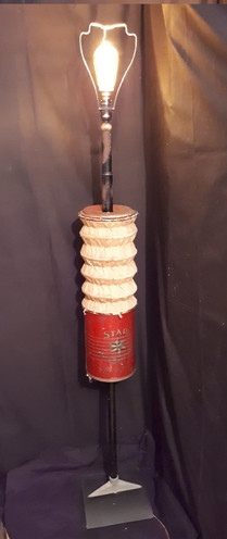 Upcycled 1920s Manual Star Vacuum Cleaner Lamp