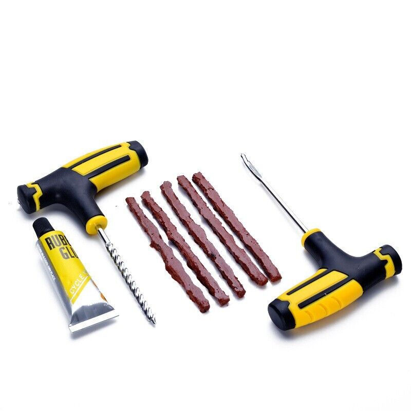 Thumbnail: 68pc Tire Repair Kit DIY Flat Tire Repair Car Truck Motorcycle Home Plug Patch