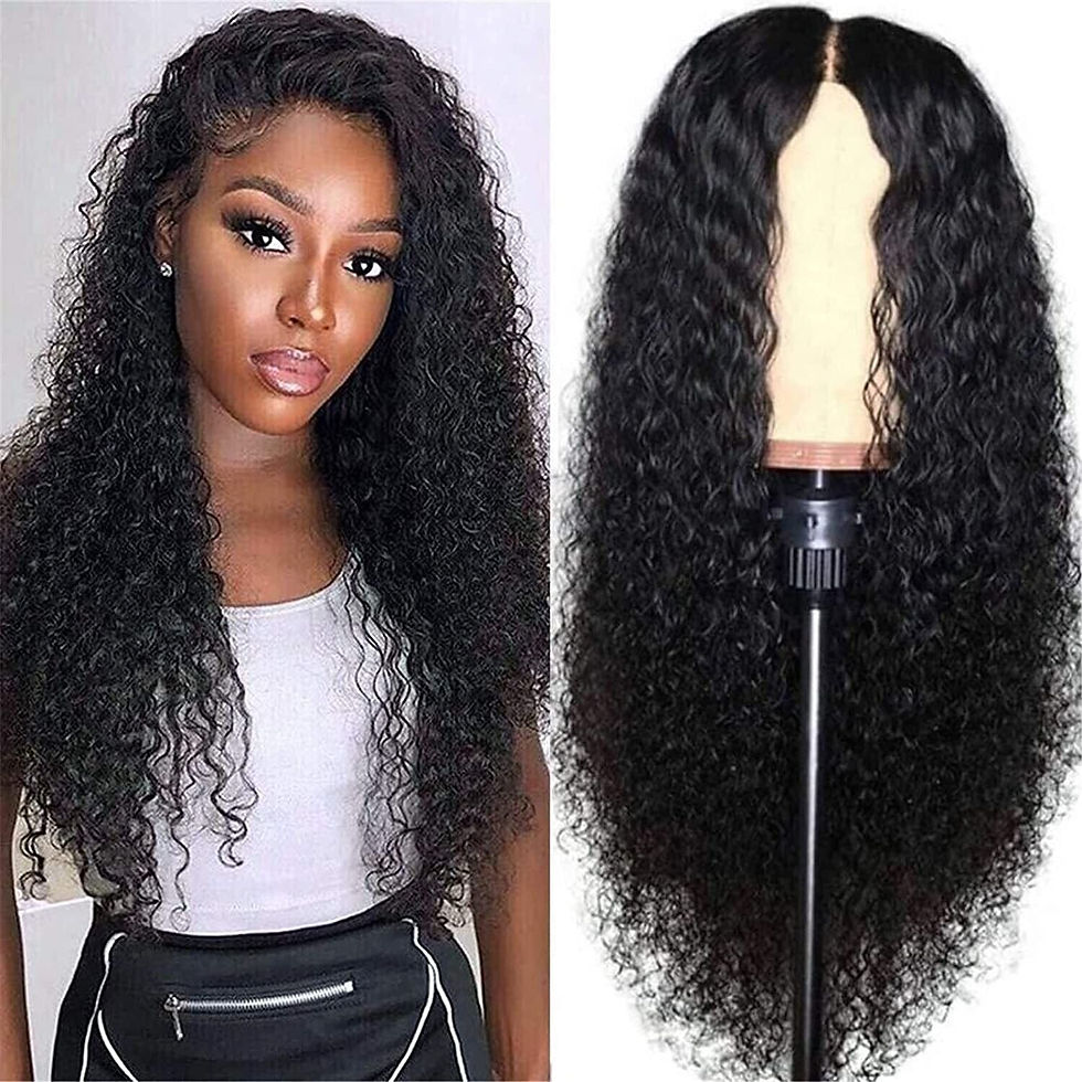 Miniatura: AA Hair Front Wig Womens Brazilian Human Long Curly Lace Wavy Hair Wigs US 2023