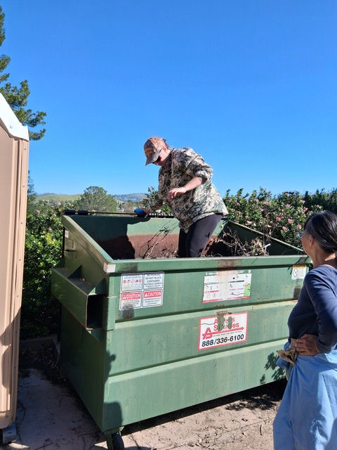 Katie with Susanna looking on.
