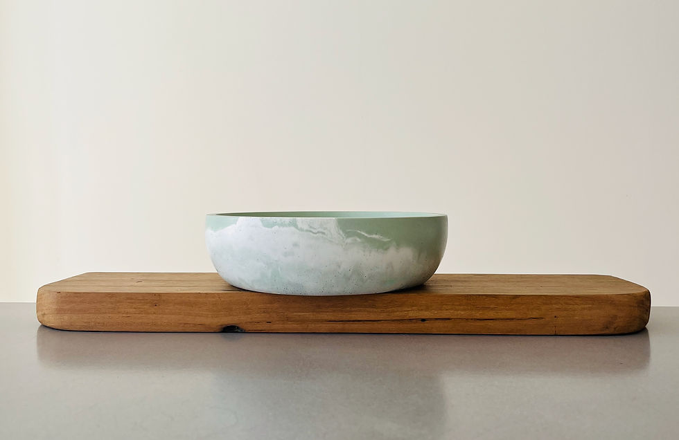Thumbnail: Handmade Modern Concrete Bowl - Minimalist Decorative & Serving Bowl