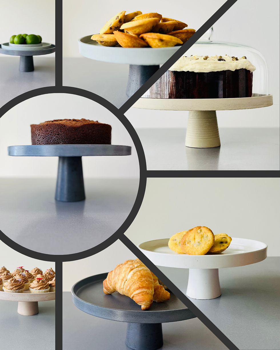 Thumbnail: Handmade Modern Cake Stand - The 'Lenny' by Lennoelia Designs