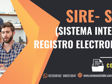 SISTEMA INTEGRADO DE REGISTROS ELECTRÓNICOS (SIRE)