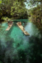 Website design for Jamaica, featuring a family being guided on a river