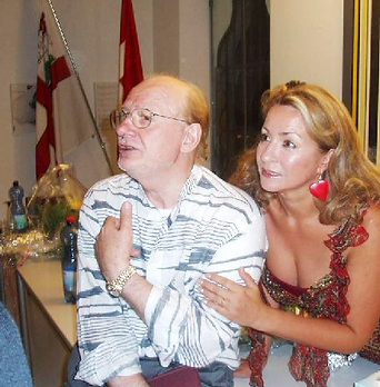 Con Giuseppe Giacomini dopo Pagliacci al