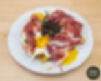 HUEVOS ROTOS CON JAMON Y TRUFA NEGRA
