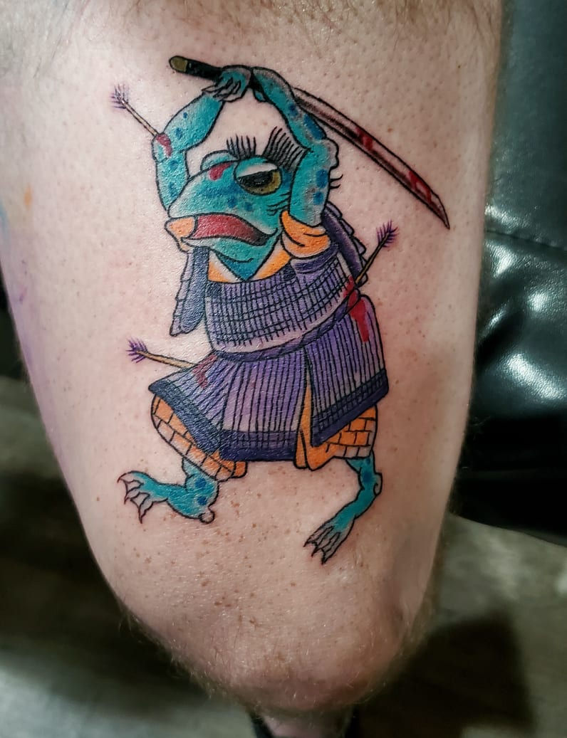 American Traditional frog