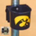 Iowa Hawkeye pole mount cup holder
