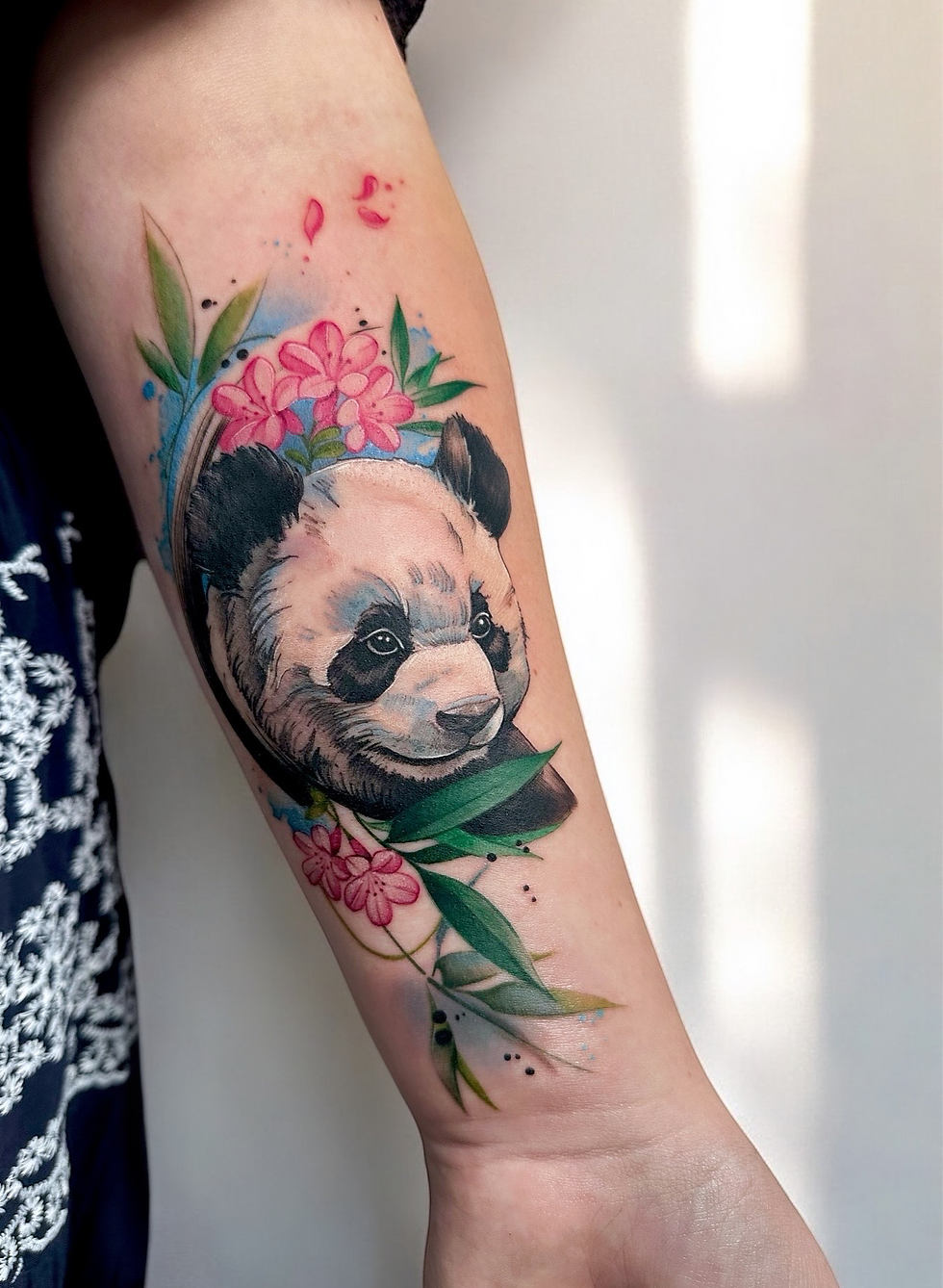watercolour animal tattoo, artist Lavale