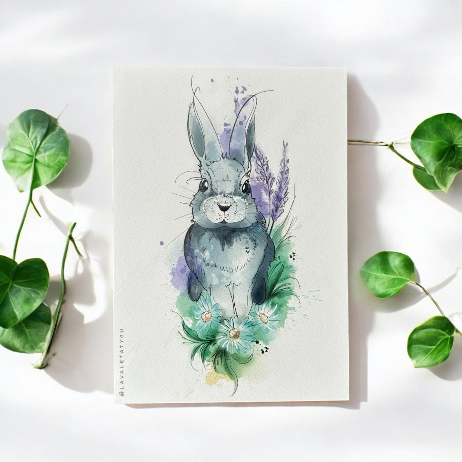 A5 print bunny