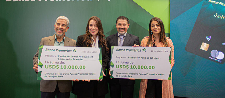 Banco Promerica entrega donativo en apoyo a los programas educativos y ambientales en el país