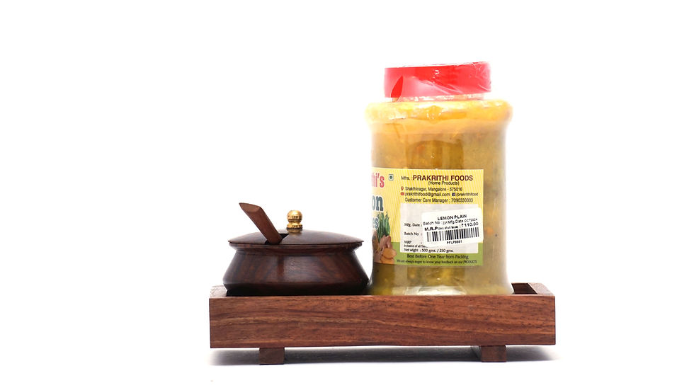 Thumbnail: Lemon Pickle Without Oil Plain (Prakrithi's)(500Gm )