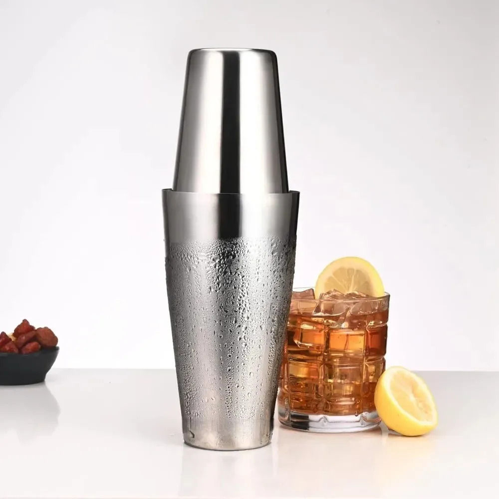 Coqueteleira Profissional Boston Inox Para Bar Barman 750 Prateado
