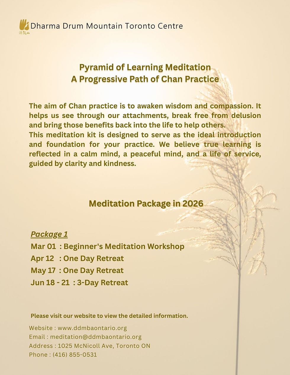 Package 1: Pyramid of Learning Meditation, A Progressive Path of Chan Practice