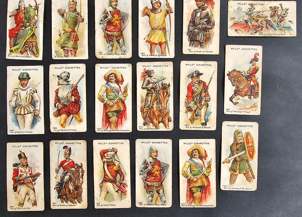 Thumbnail: 1916 Australia Wills Arms and Armour Series-21/50 + 3 dup Cigarette Cards