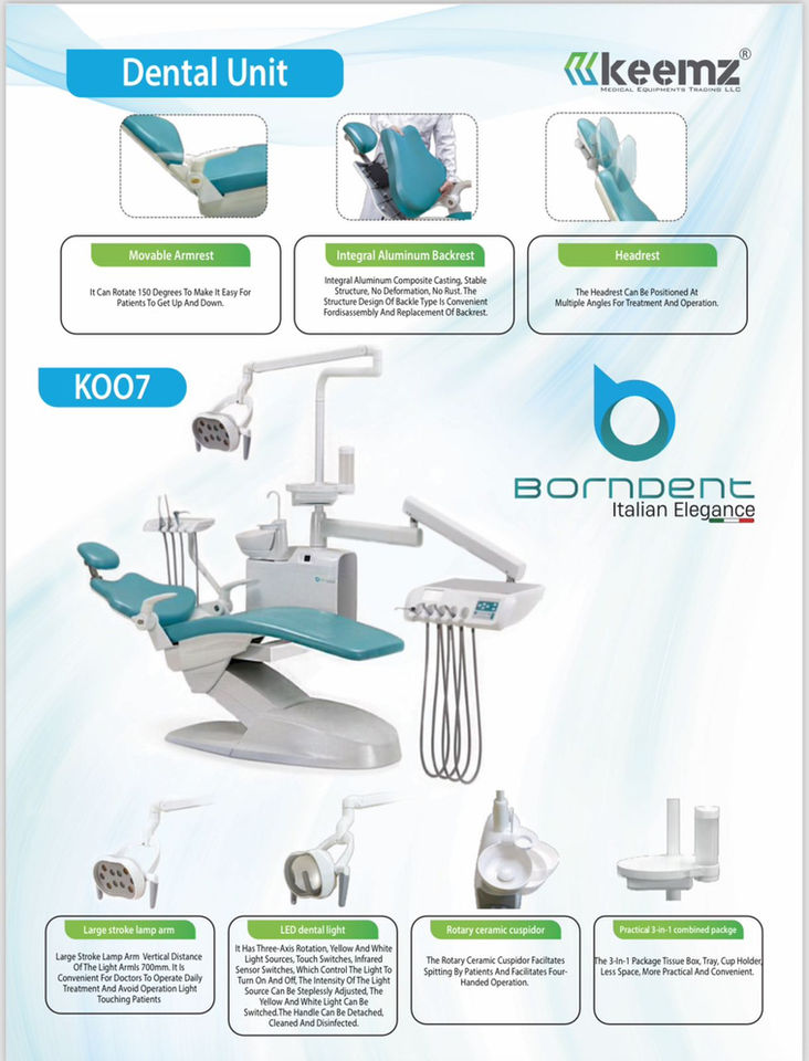 DENTAL CHAIR BRAND BORNDENT MODEL K007