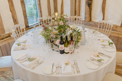 Wedding reception flowers