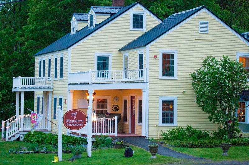 Historic Inn at Bear Tree building housing Murphy's Steakhouse in Pittsburg, New Hampshire