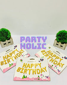 Happy Birthday Set Foil Balloon