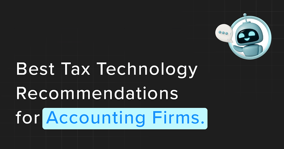 Text graphic tax technology recommendations
