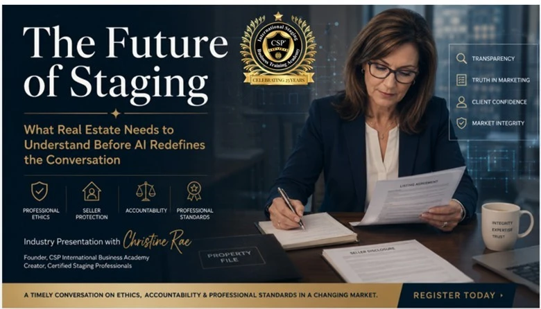 Christine Rae, Home Staging industry educator and webinar Home Staging and AI