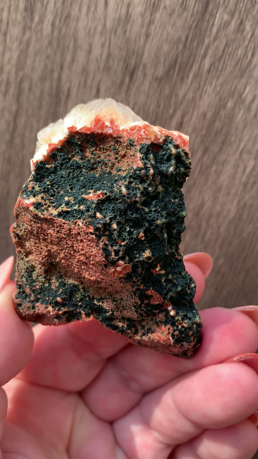 Thumbnail: Peach Heulandite Crystal Cluster | Natural Zeolite Mineral | Collector Specimen
