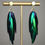 Thumbnail: Jewel Beetle Elytra Earrings | Iridescent Wings | 4 Pairs per Earring