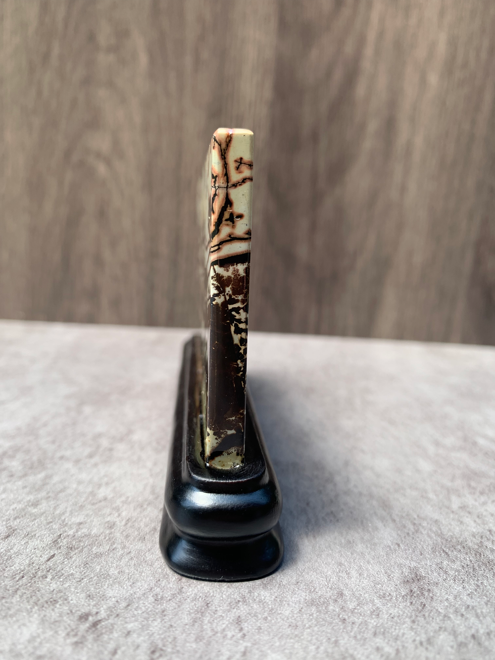 Thumbnail: Picture Jasper | Landscape Jasper Specimen on Wood Base | 4.7"