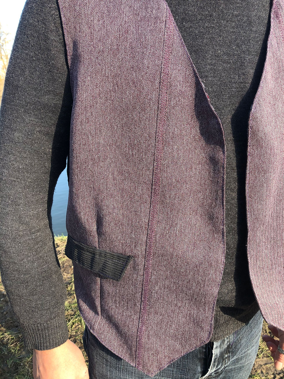 Miniature : Gilet homme Vest hipster Upcycled M