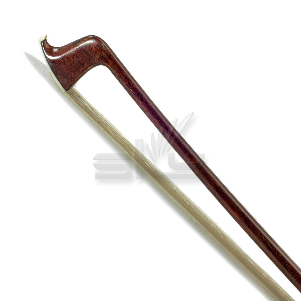 Thumbnail: Full Size Violin Bow Pernambuco Skin Carbon Fiber Round Stick Silver Wrapping