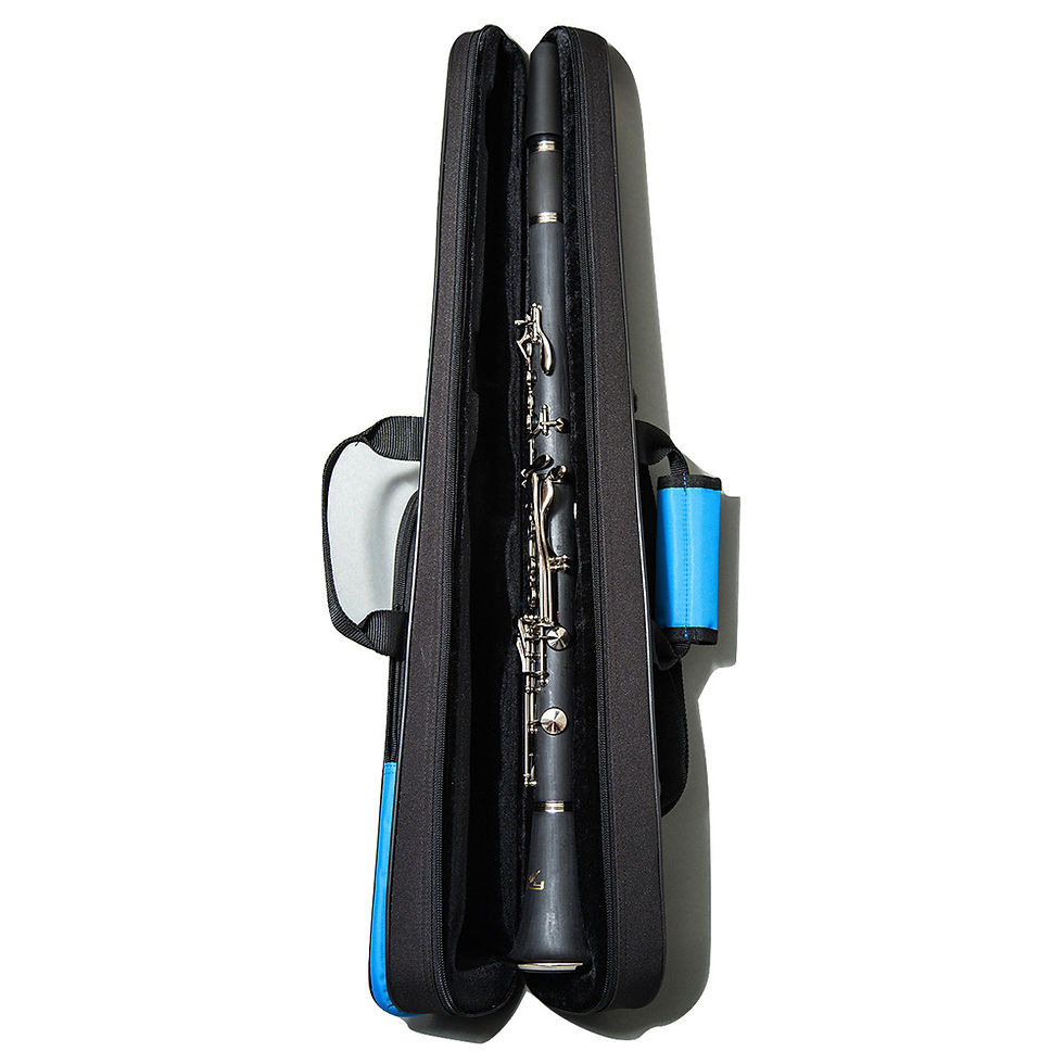 Thumbnail: Paititi Brand New Model One Piece Bb Clarinet Case With Exterior Pocket Handler
