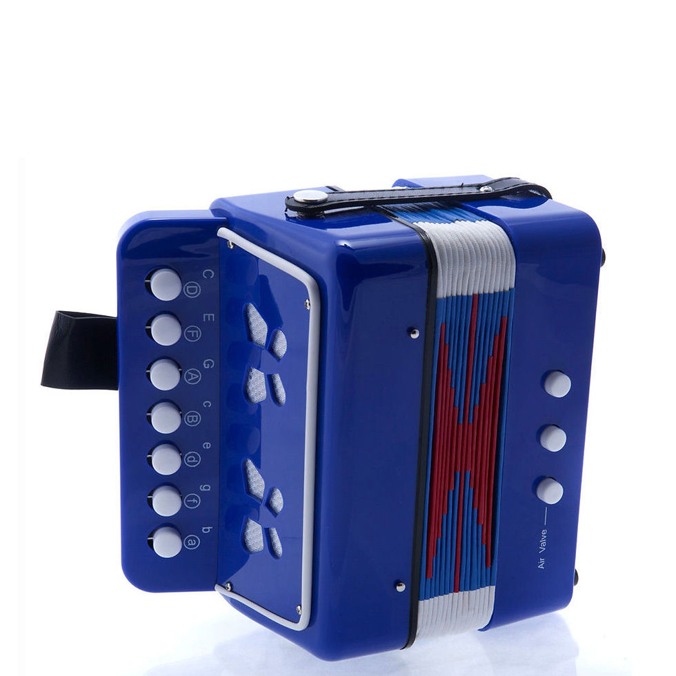 Thumbnail: SKY Accordion Blue Color 7 Button 2 Bass Kid Music Instrument *Great Gift*