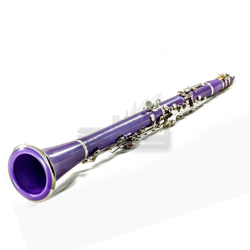 SKY Purple ABS Bb Clarinet with Case, Mouthpiece, 11 Reeds, Care