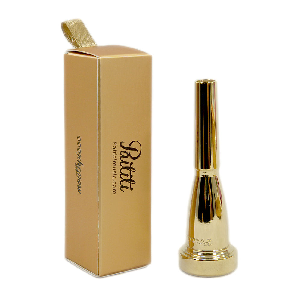 Thumbnail: Paititi Trumpet Silver/Gold Plated Mouthpiece in 1C, 3C, 5C, 7C