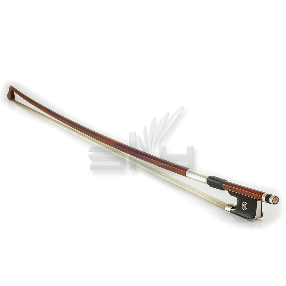Thumbnail: Viola Bow A Grade Pernambuco Octagonal Fully-Line Abalone Silver Wrap