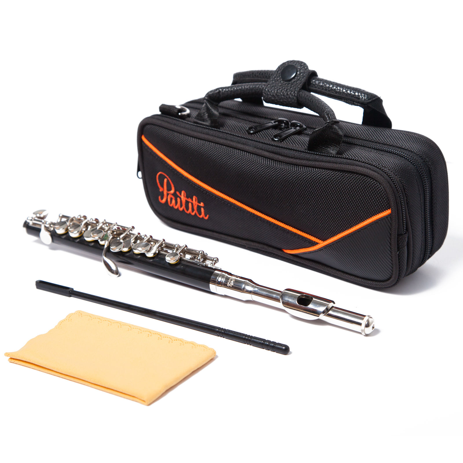 Paititi Professional Centertone Composite Wood Piccolo with Case