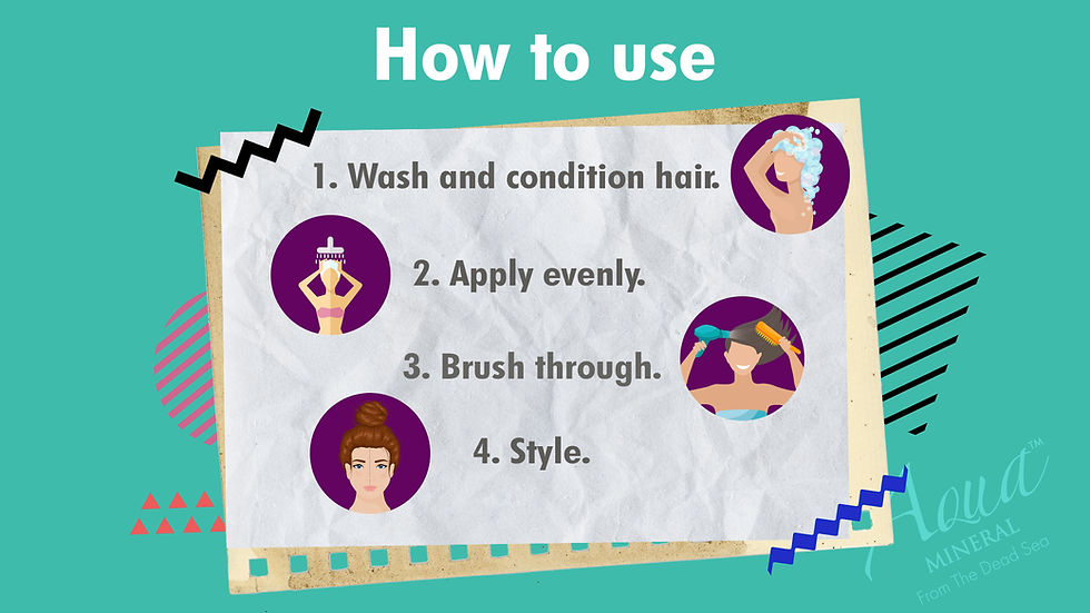 Hair serum instructions