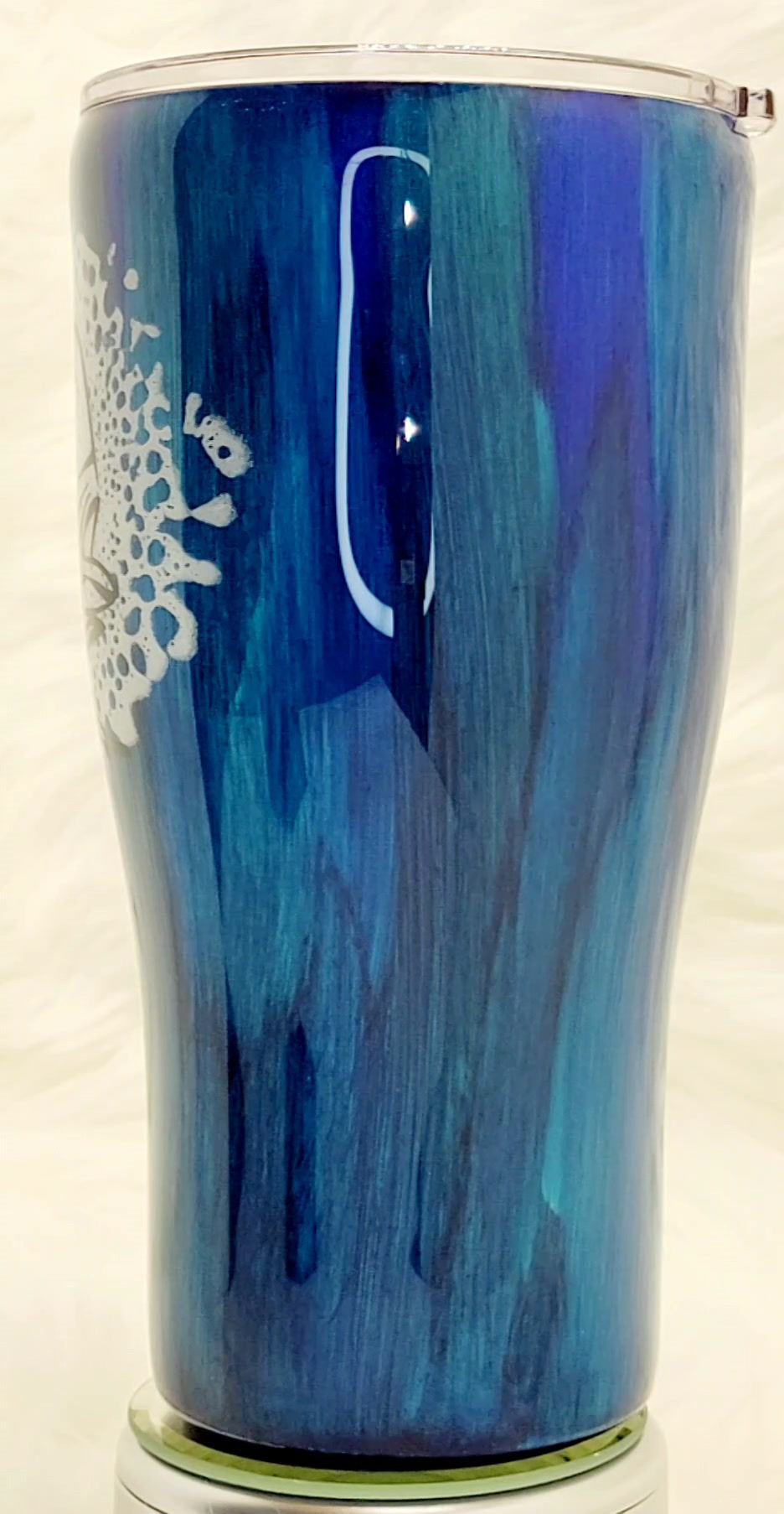Thumbnail: 30 oz. Blue wood grain Mahi tumbler