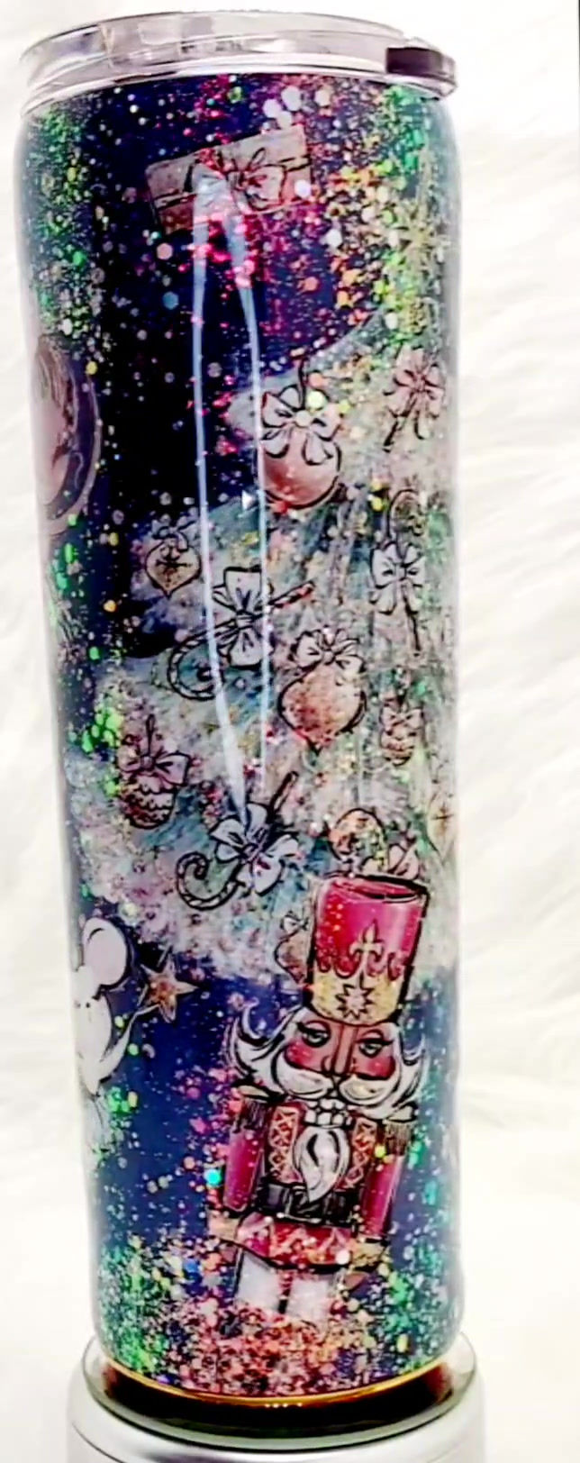 Thumbnail: 30 oz Navy blue Nutcracker tumbler