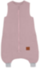 Pink muslin sleeping bag with feet for toddlers 18–36 months”